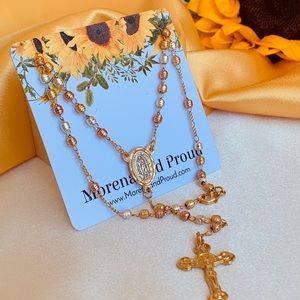 24k gold plated 📿 rosaries necklace